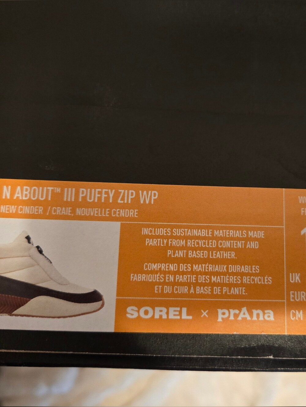Sorel Quilted Slip-On Bootie in Off-White and Brown